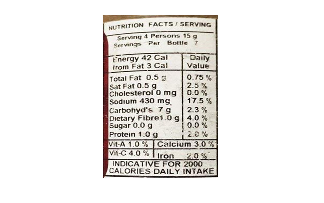 Roopak Pudina Parantha Masala    Bottle  100 grams